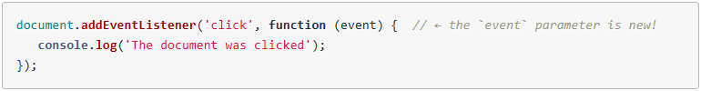 Add parameter to .addEventListener()